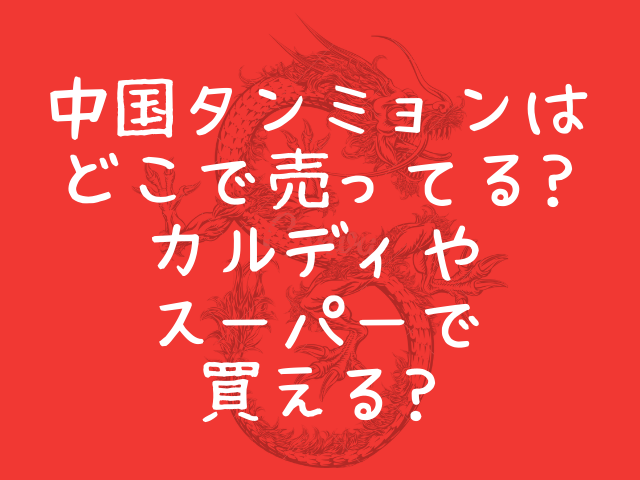 中国タンミョン(春雨)はどこで売ってる?カルディやスーパーで買える?｜舌つづみ屋